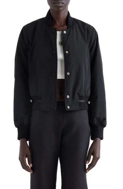 Givenchy Wool Bomber Jacket In Black