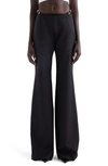 GIVENCHY VOYOU WOOL BLEND FLARE LEG PANTS