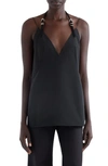 Givenchy Women's Voyou Top In Cotton Taffetas In Black