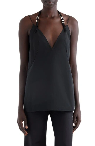 Givenchy Voyou Top In Cotton Taffetas In Black