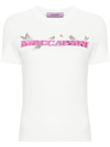 MARGHERITA MACCAPANI NEUTRAL LOGO-PRINT COTTON T-SHIRT