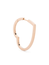 Repossi 18kt Rose Gold Antifer Heart Single Earring In Gold