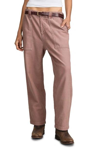 Lucky Brand Easy Pocket Ankle Utility Trousers In Brownie
