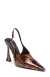 Jeffrey Campbell Creativity Slingback Pump In Tortoise