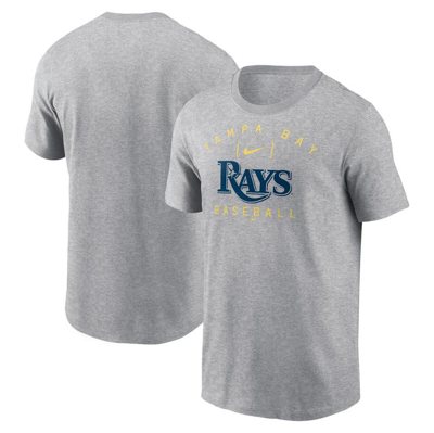 Nike Heather Gray Tampa Bay Rays Home Team Athletic Arch T-shirt
