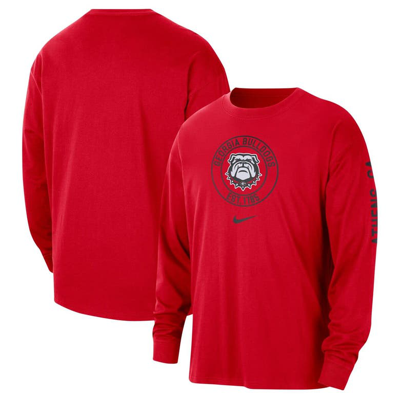 Nike Red Georgia Bulldogs Heritage Max90 Long Sleeve T-shirt