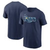 Nike Navy Tampa Bay Rays Fuse Wordmark T-shirt In Blue