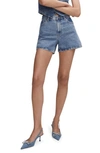 MANGO MANGO HIGH WAIST DENIM SHORTS