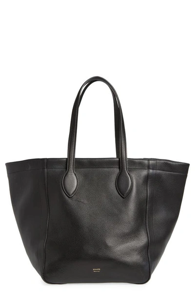 Khaite Frazen Medium Calfskin Tote Bag In 200 Black