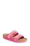 Birkenstock Uji Slide Sandal In Fuchsia Tulip