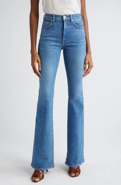 Veronica Beard Beverly High Waist Skinny Flare Jeans In Sedona River