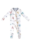Copper Pearl Babies' Zip-up Footie Pajamas In Ace