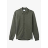 NORSE PROJECTS NORSE PROJECTS MENS MARTIN MERINO LAMBSWOOL KNIT SHIRT IN IVY GREEN