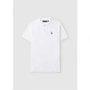 PSYCHO BUNNY MENS CLASSIC POLOSHIRT IN WHITE