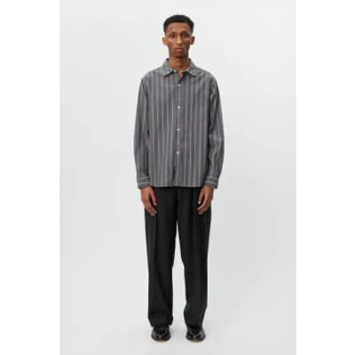 Mfpen Distant Shirt Grey Stripe