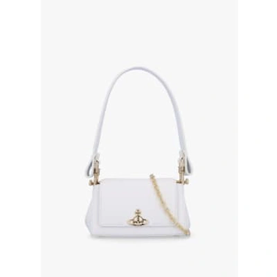 Vivienne Westwood Womens Small Hazel Recycled Pu Shoulder Bag In White
