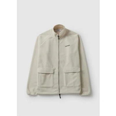 Les Deux Mens Duncan Pile Zipper Jacket In Ivory In Neutral