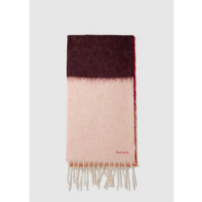 Ps By Paul Smith Ps Ps Paul Smith Colour Block Fuzzy Scarf In Neutral