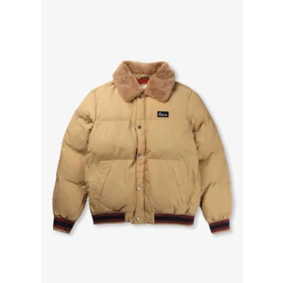 Penfield Mens Archive Padded Bomber Jacket In Sand In Neutrals