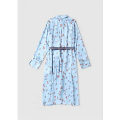 Iblues Womens Belli Belted Shirt Dress In Blue