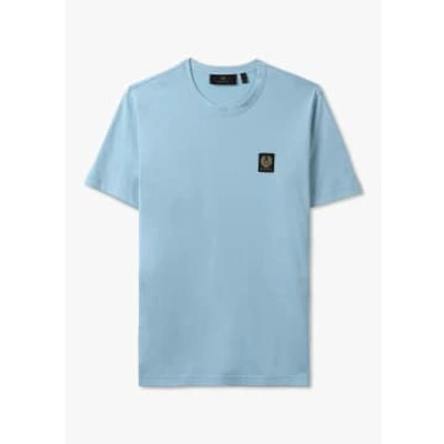 Belstaff Mens Short Sleeve T-shirt In Skyline Blue