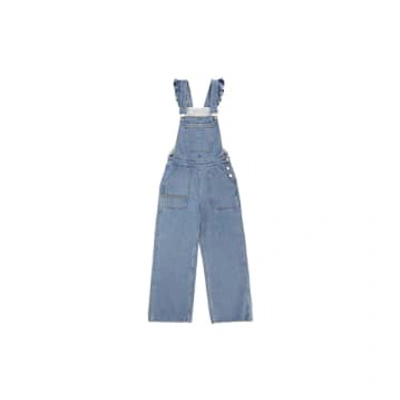 Anorak Seventy + Mochi Elodi Frill Dungarees Rodeo Vintage In Blue