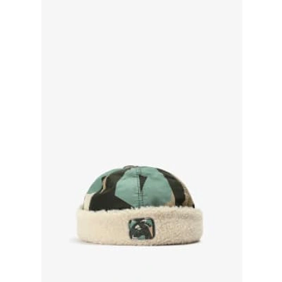 Paul & Shark Mens Sharkdazzle Reversible Beanie In Green