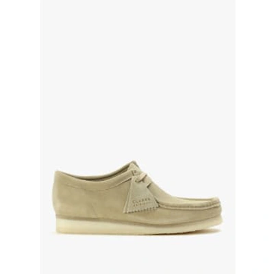 Clarks Originals Mens Wallabee Suede Shoes In Maple In Neutral