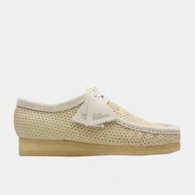 Clarks Originals Wallabee Shoes In White