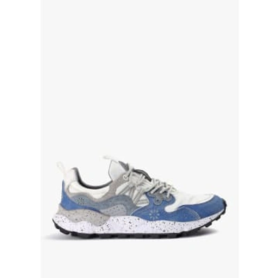 Flower Mountain Sneakers In Suede And Technical Fabric Yamano 3 In Multicolor