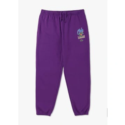 Lacoste Mens Winter Elevated Essential Sweatpants In Purple