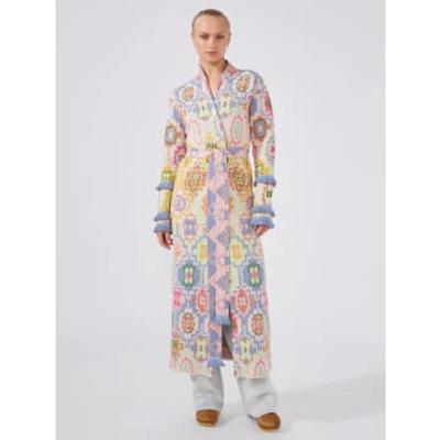 Hayley Menzies Magic Mosaic Cotton Jacquard Duster In Multi