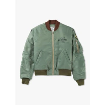 Billionaire Boys Club Mens Nylon Shell Bomber Jacket In Olive In Green