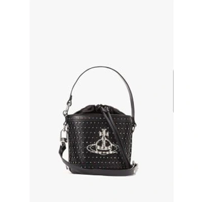 Vivienne Westwood Women's Daisy Bucket Crystal Black Cross Body Bag