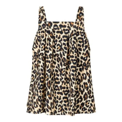 Lolly's Laundry Lungill Leopard Print Strap Top In Animal Print