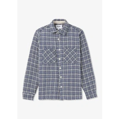 Wax London Whiting Regular Fit Overshirt In Blue
