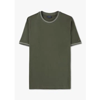 Paul & Shark Mens Cotton Jersey Basic Logo T-shirt In Army Green
