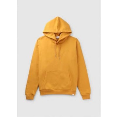 Les Deux Mens Crew Hoodie In Mustard Yellow