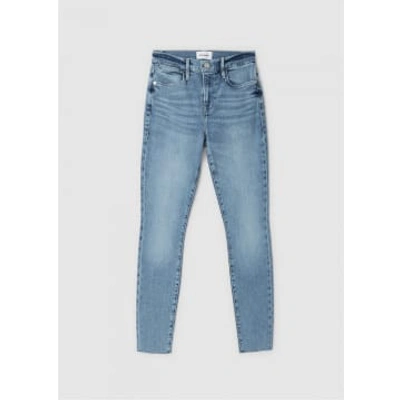 Frame Womens Le High Skinny Raw After Jeans In Galeston In Blue