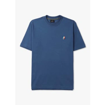 Paul Smith Mens Broad Zebra T-shirt In Blue