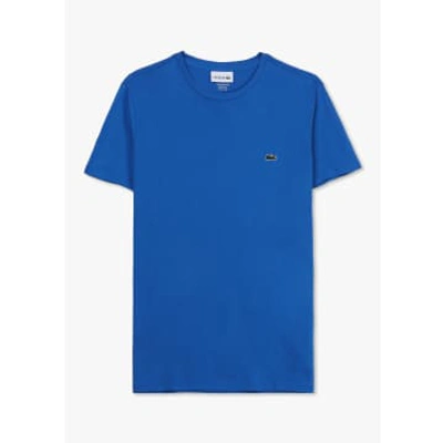 Lacoste Mens Pima Cotton T-shirt In Blue