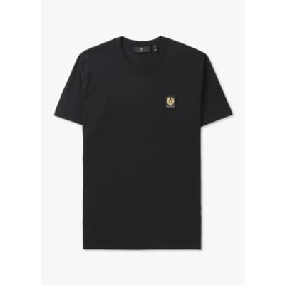 Belstaff Mens Small Logo T-shirt In Black