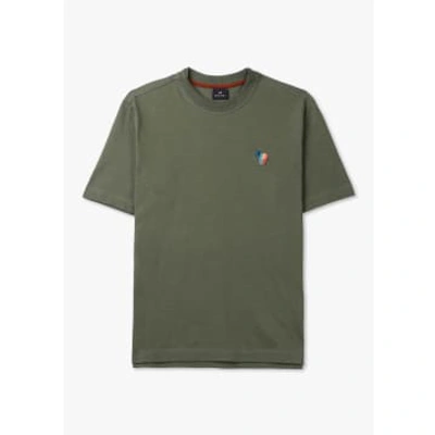 Paul Smith Mens Broad Zebra T-shirt In Green