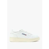 AUTRY WOMENS MEDALIST LOW LEATHER TRAINERS IN WHITE