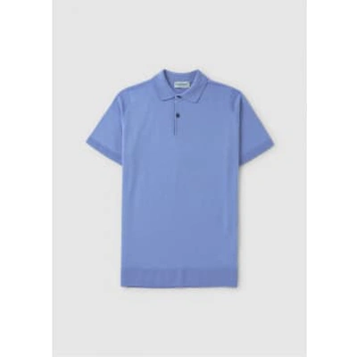 John Smedley Mens Payton Polo Shirt In Winter Violet In Purple