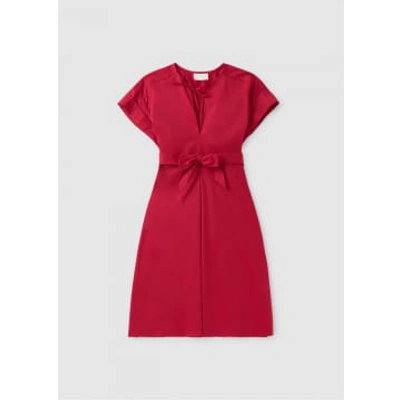 Iblues Womens Currier Cotton Shift Dress In Red