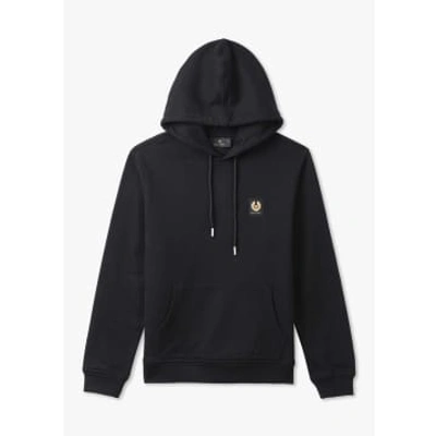 Belstaff Mens Pullover Hoodie In Black In Black Fabric