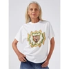 HAYLEY MENZIES HAYLEY MENZIES PSYCHEDELIC LEOPARD T-SHIRT COL: WHITE MULTI, SIZE: M