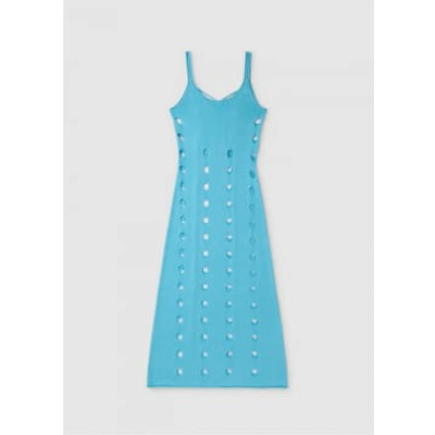 House Of Sunny Womens Canopy Knit Dress In Lido Blue