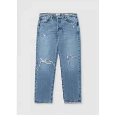 Frame Mens Relaxed Straight Biodegradable Jeans In Blue